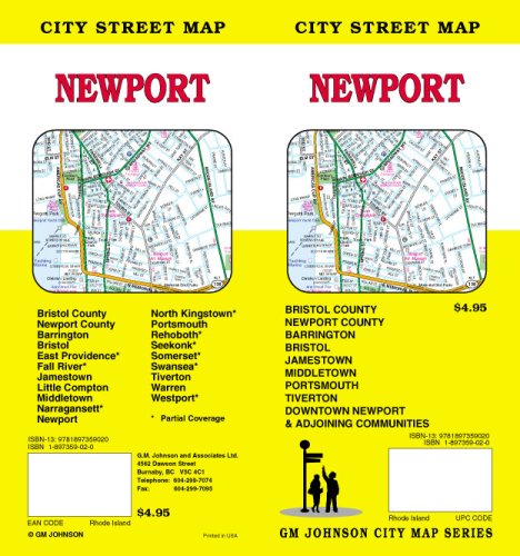 Newport, Rhode Island Street Map Maps & Plans