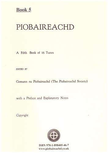 Piobaireachd: Book 5 (Piobaireachd Society Series, Band 5) Film, Art & Culture