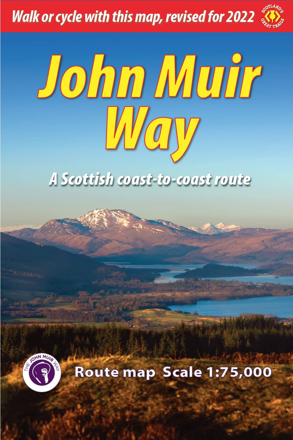 John Muir Way (route map): a Scottish coast-to-coast route Leisure, Home & Garden