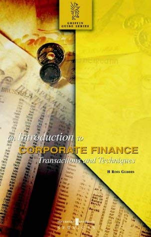 An Introduction to Corporate Finance: Translations and Techniques (Griffin Guides) Business, Finance & Career