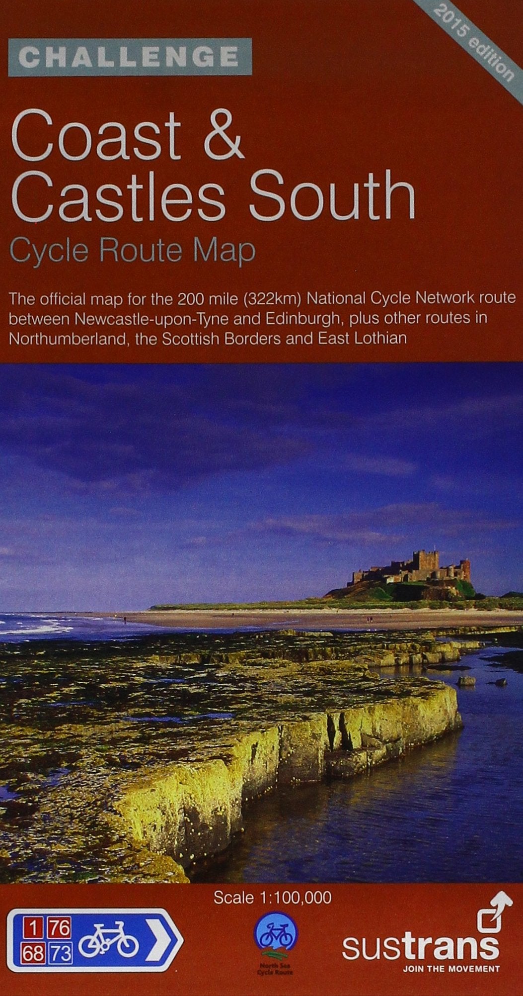 Coast and Castles South - Sustrans Cycle Routes Map: Sustrans Official Cycle Route Map and Information Covering the 200 Mile National Cycle Network ... the Scottish Borders and East Lothian book
