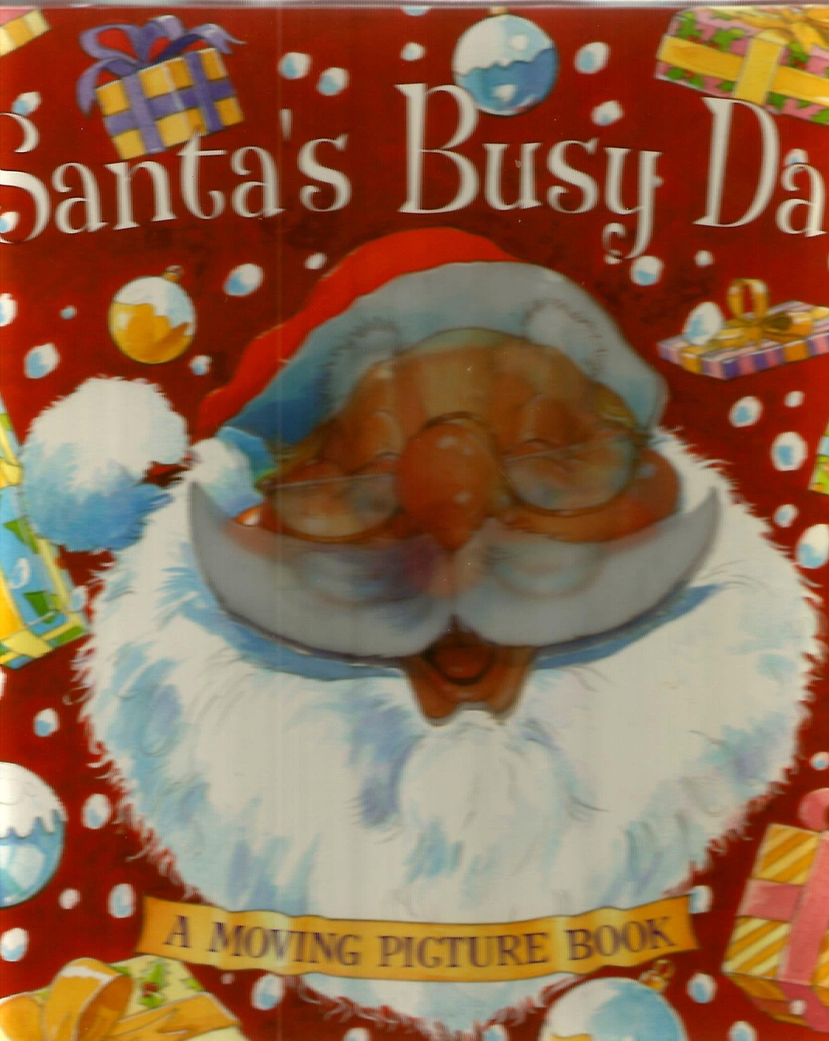 Santa's Busy Day : A Moving Picture Book Hardcover Peter Rutherford book