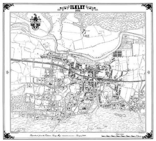 Ilkley 1894 Map (Heritage Cartography Victorian Town Map Series) Geology & Geography