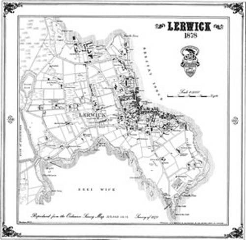 Lerwick 1878 Map (Heritage Cartography Victorian Town Map Series) Geology & Geography