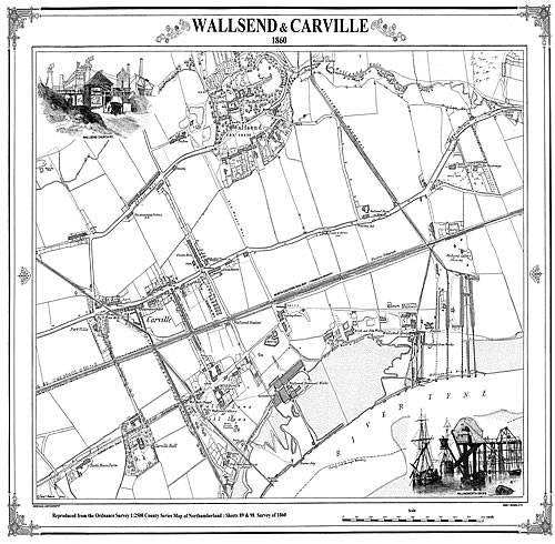 Wallsend 1860 Map (Heritage Cartography Victorian Town Map Series) Geology & Geography