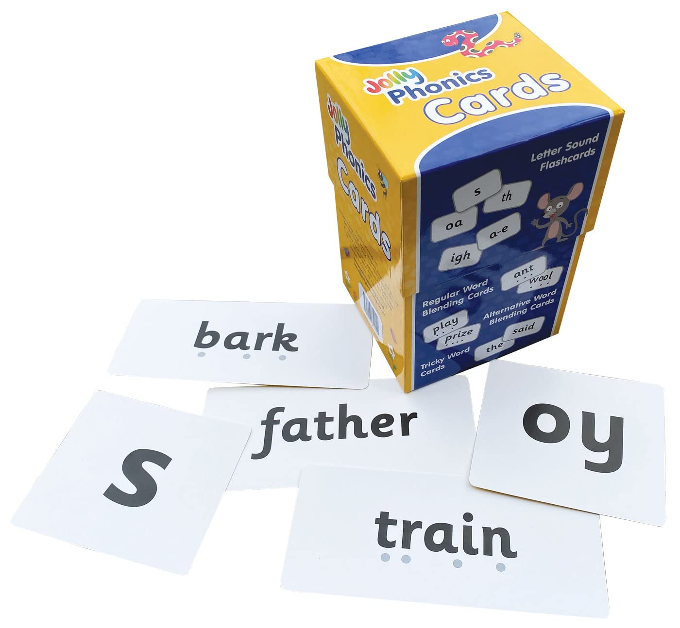 Jolly Phonics Cards: Set of 4 boxes in Precursive Letters Foreign Languages ​​& Dictionaries