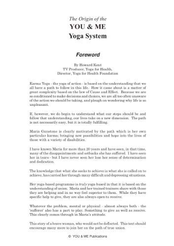 The Origin of the YOU & ME Yoga System Health, Nutrition & Fitness