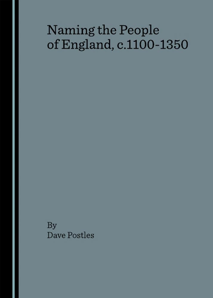 Naming the People of England, C.1100-1350 Reference Books