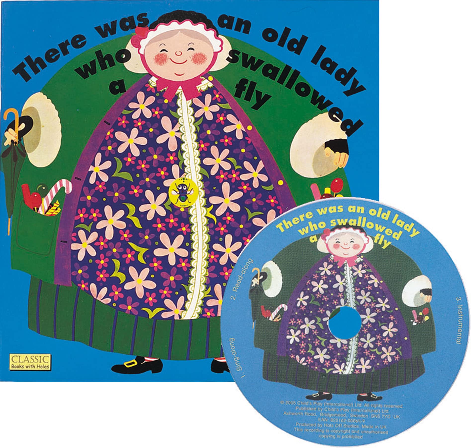 There Was an Old Lady Who Swallowed a Fly (Classic Books with Holes UK Soft Cover with CD) Parents & Children