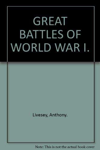 GREAT BATTLES OF WORLD WAR I. Books