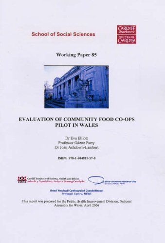 Evaluation of Community Food Co-ops Pilot in Wales (Working Paper Series) Natural Sciences