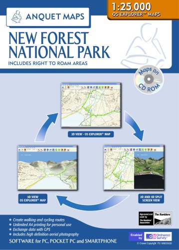 Anquet CD-Rom - New Forest National Park 1:25,000 Hobbies & Leisure