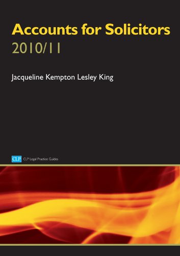 Accounts for Solicitors (CLP Legal Practice Guides) Law