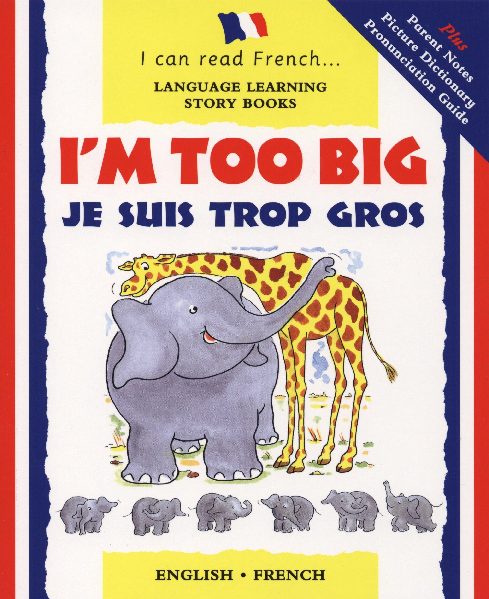 I'm Too Big (I Can Read French) Study Guides