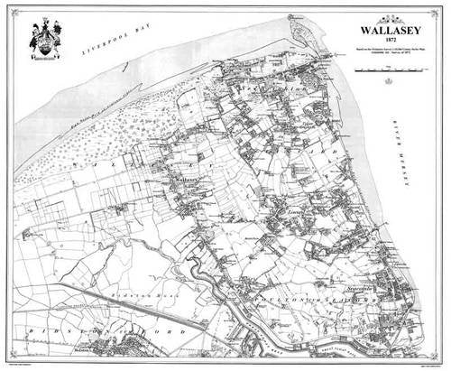 Wallasey 1872 Map (Heritage Cartography Victorian Town Map Series) Politics & History