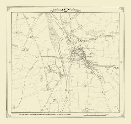 Alston 1859 Map (Heritage Cartography Victorian Town Map Series) Leisure, Home & Garden