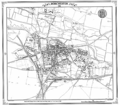 Dorchester 1886 Map (Heritage Cartography Victorian Town Map Series) Hobbies & Crafts