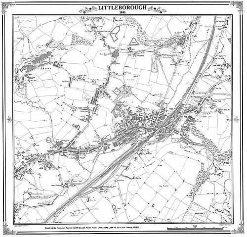 Littleborough 1891 Map (Heritage Cartography Victorian Town Map Series) Hobbies & Crafts