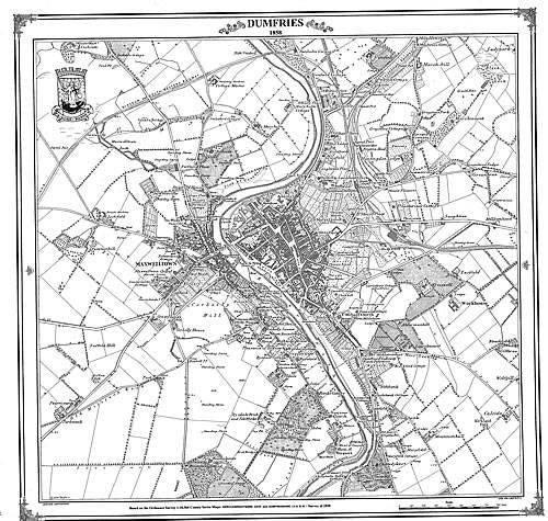 Dumfries 1858 Map (Heritage Cartography Victorian Town Map Series) Hobbies & Crafts