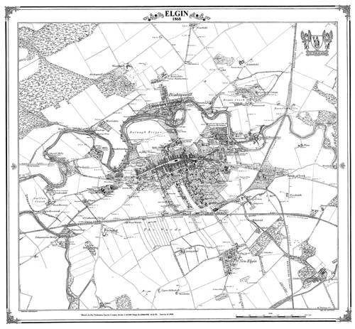 Elgin 1868 Map (Heritage Cartography Victorian Town Map Series) Politics & History
