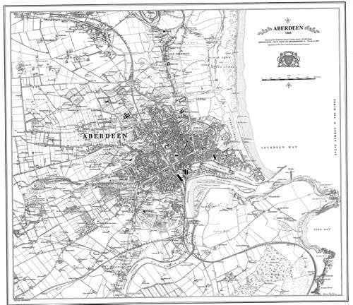 Aberdeen 1866 Map (Heritage Cartography Victorian Town Map Series) Learning & Reference