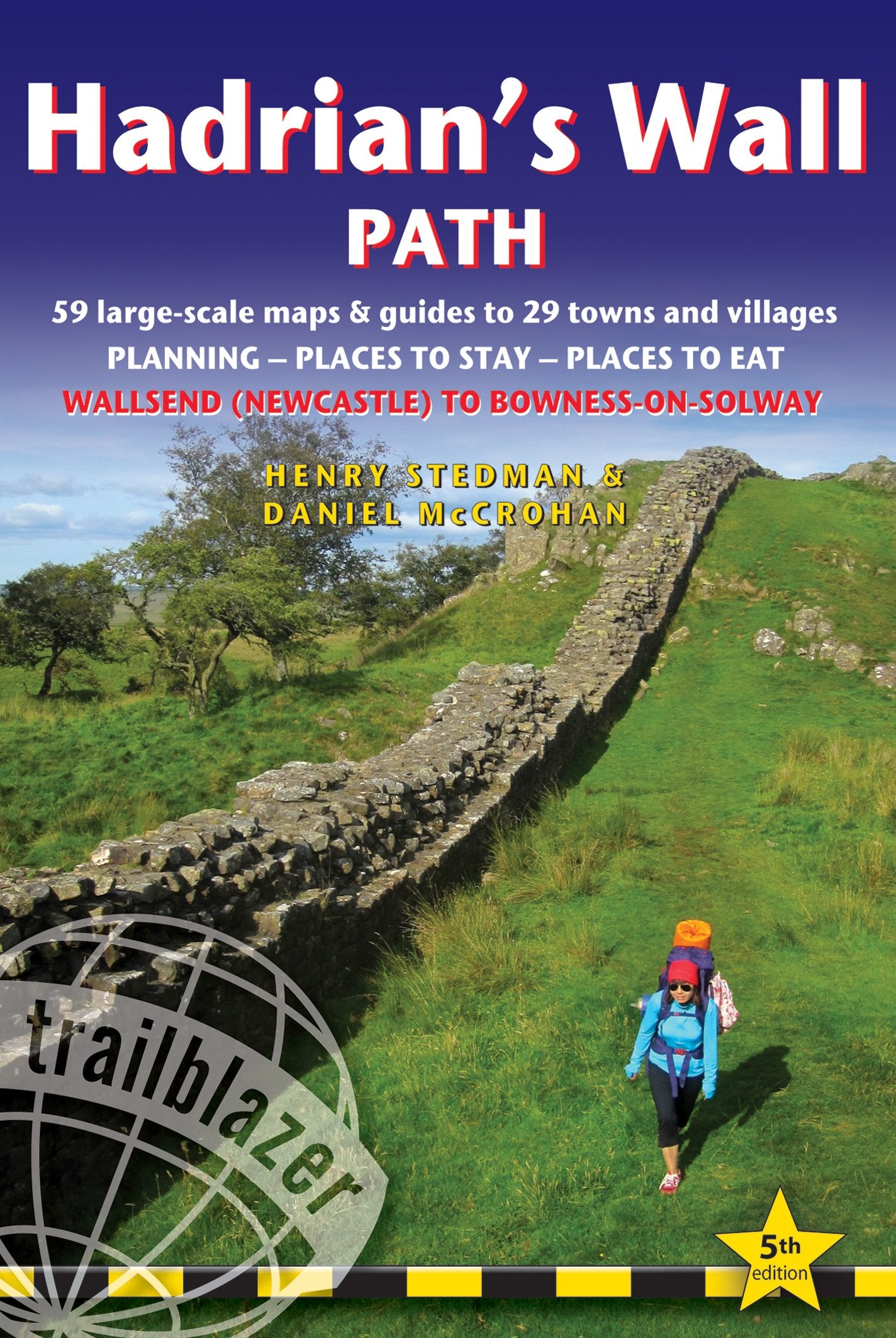 Hadrian's Wall Path (Wallsend to Bowness-on-Solway): 59 large-scale maps & guides to 29 towns and villages (Trailblazer British Walking Guide) Leisure, Home & Garden
