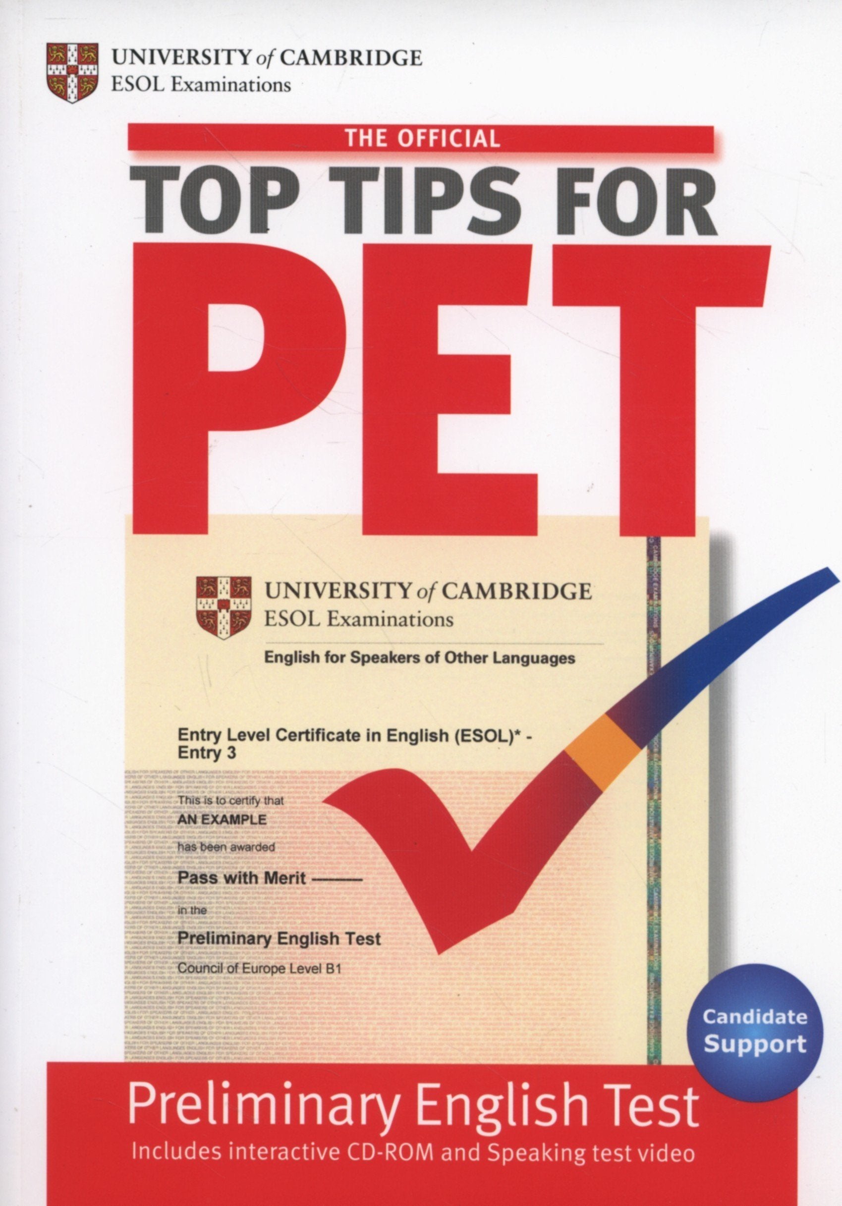 The Official Top Tips for PET Paperback with CD-ROM Foreign Languages ​​& Dictionaries