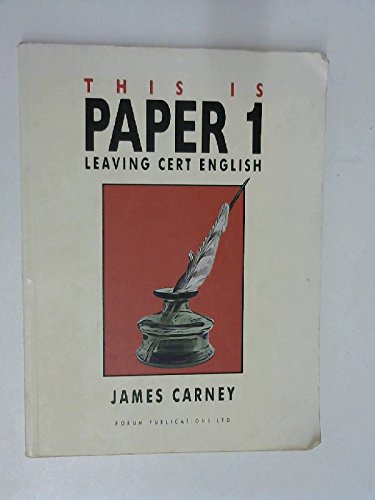 This is Paper 1: Leaving Certificate English Reading Aloud & Learning to Read