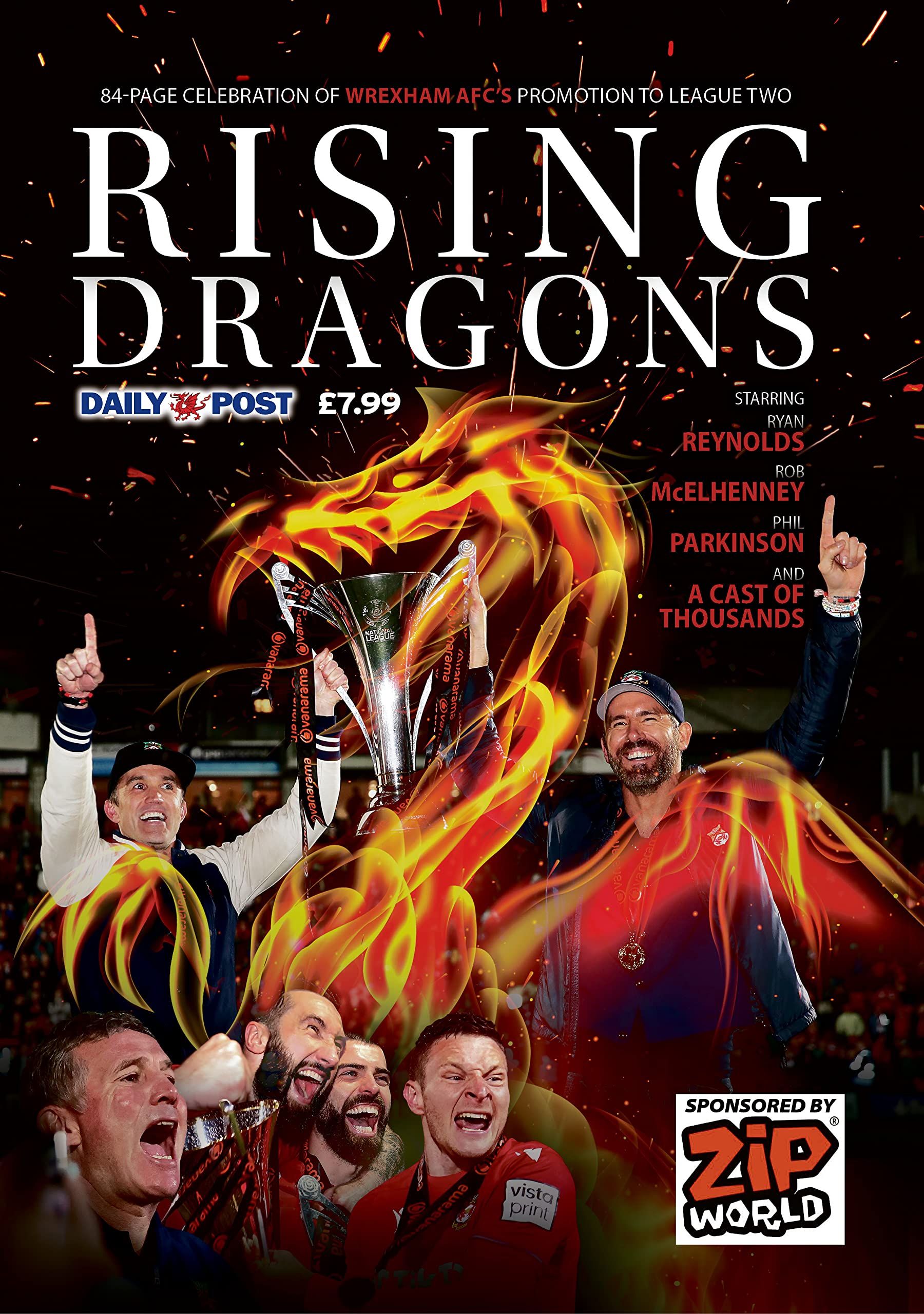 Rising Dragons: Wrexham League Champions souvenir magazine Leisure & Fun