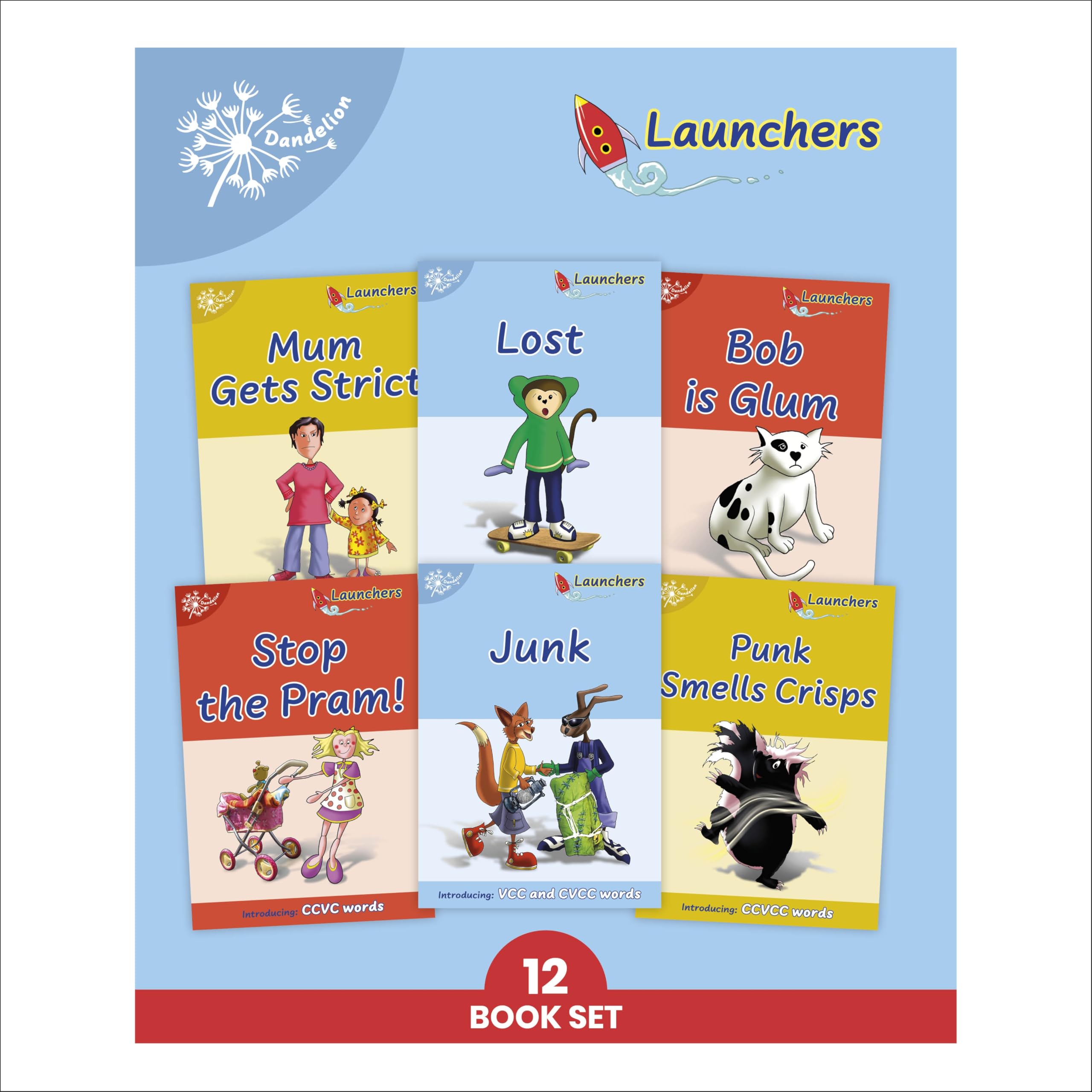 Phonic Books Dandelion Launchers Units 8-10: Adjacent consonants and consonant digraphs (Phonic Books Beginner Decodable Readers) Novels & Short Stories