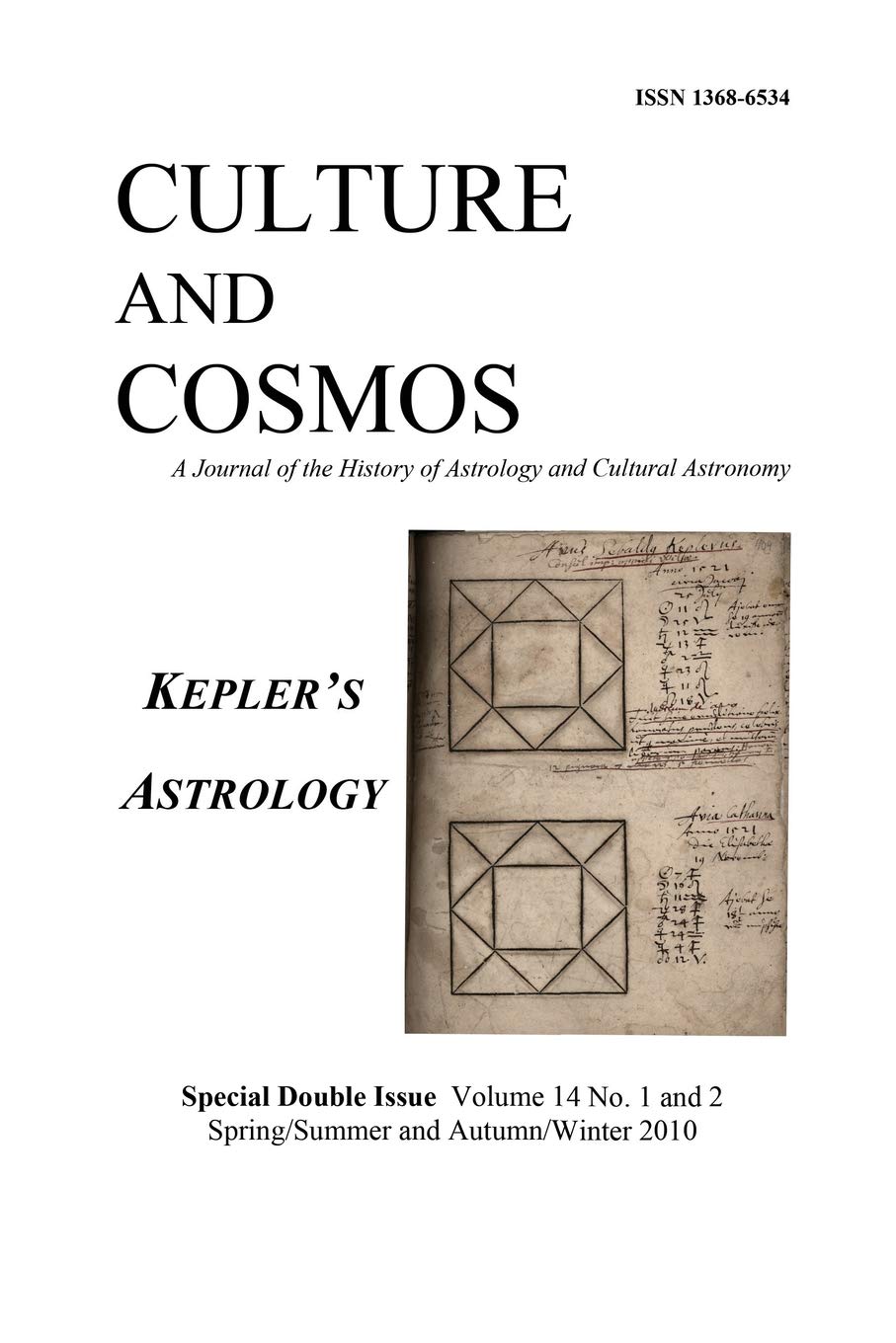 Culture and Cosmos: Kepler's Astrology book