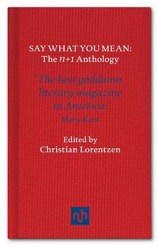 Say What You Mean: The n+1 Anthology Poetry