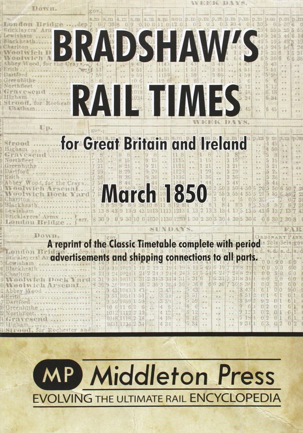 Product Image: Bradshaw's Rail Times 1850