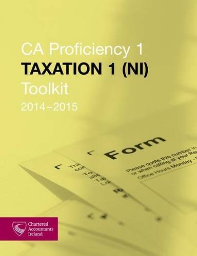 Taxation 1 (NI) Toolkit 2014-2015 (CAP 1) Law