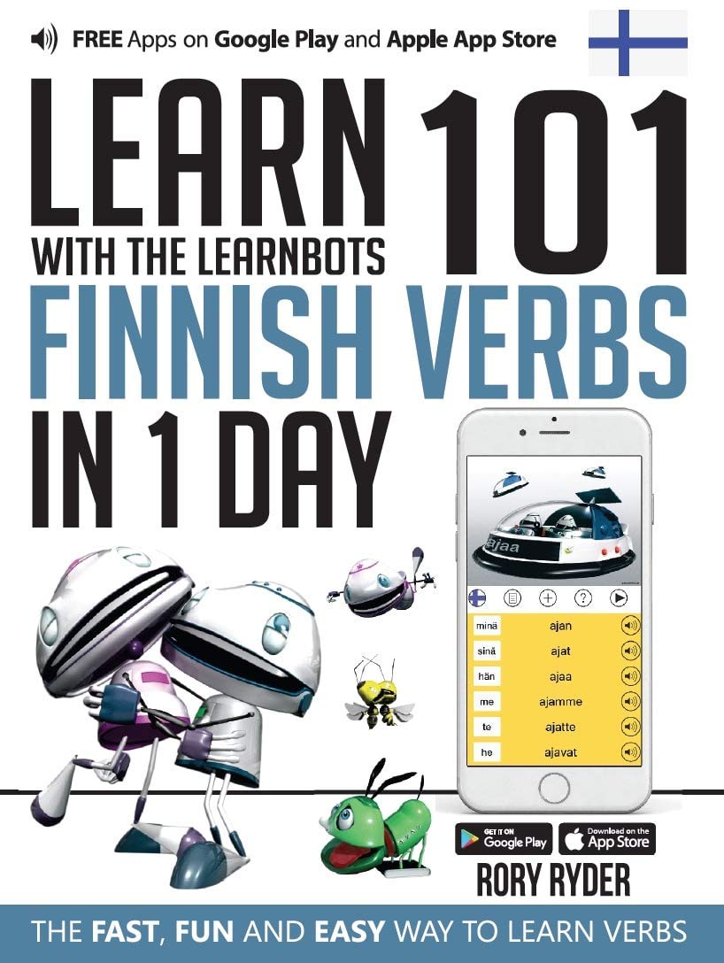 Learn 101 Finnish Verbs In 1 Day: With LearnBots Foreign Languages ​​& Dictionaries