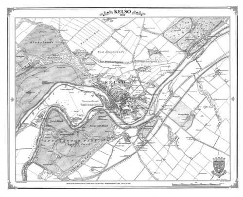 Kelso 1858 Heritage Cartography Victorian Town Map Series Geology & Geography