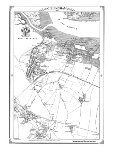 Gillingham 1863 Heritage Cartography Victorian Town Map (Heritage cartography Victorian town maps series, Band 227) Geology & Geography