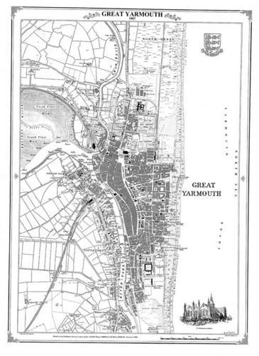 Great Yarmouth 1883 Heritage Cartograhy Victorian Town Map (Heritage Cartography Victorian Town Map Series, Band 229) Politics & History