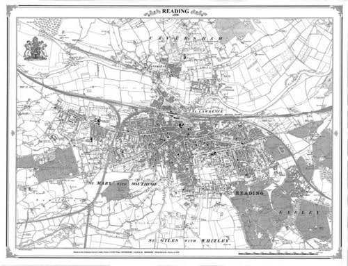 Reading 1898 Heritage Cartography Victorian Town Map (Heritage Cartography Victorian Town Map Series) Learning & Reference