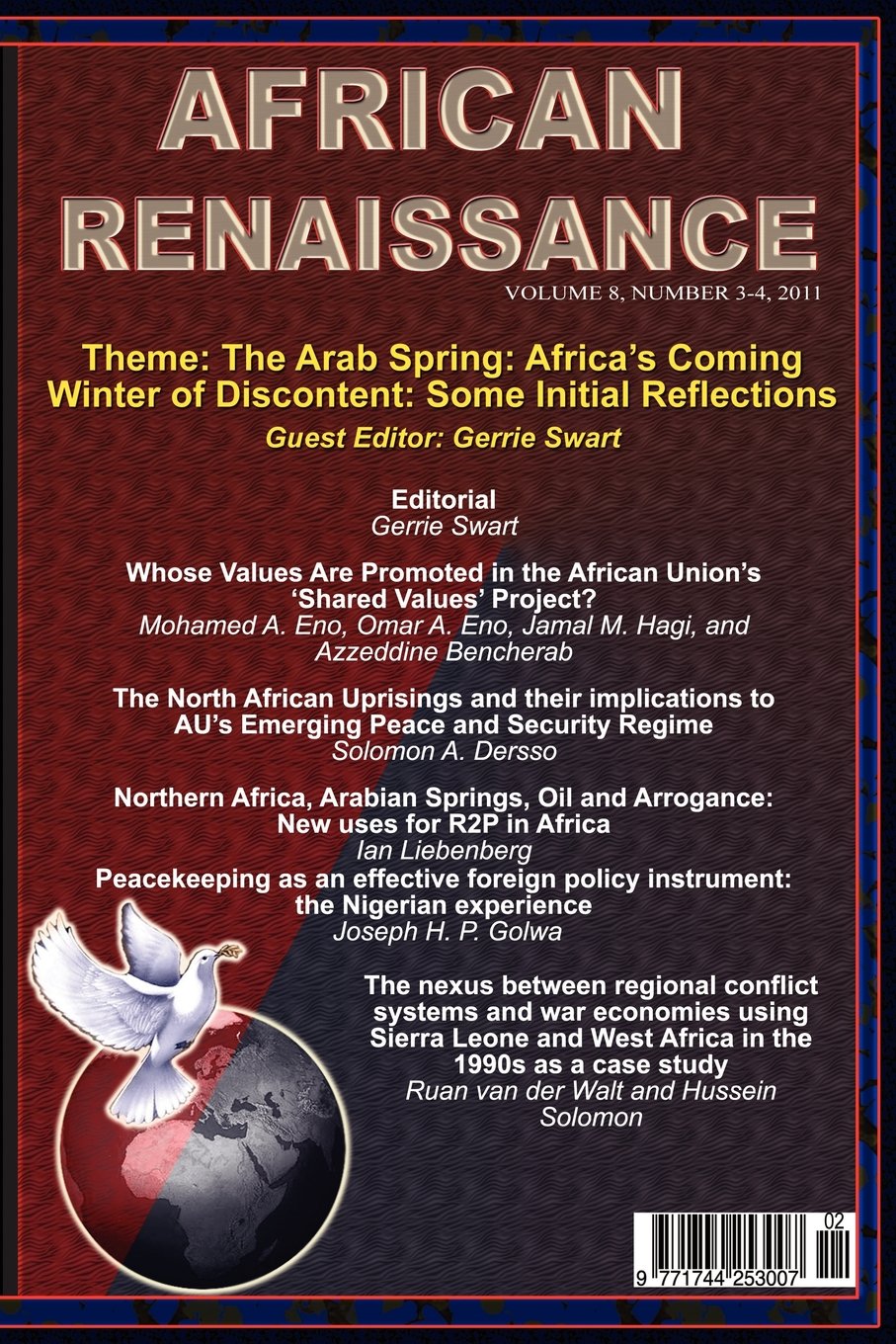 African Renaissance Vol 8 Nos3-4 2011 Books