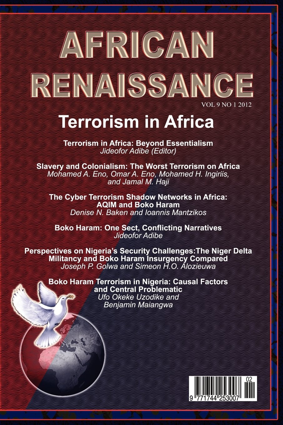 African Renaissance Vol 9 No 1 2012 Books
