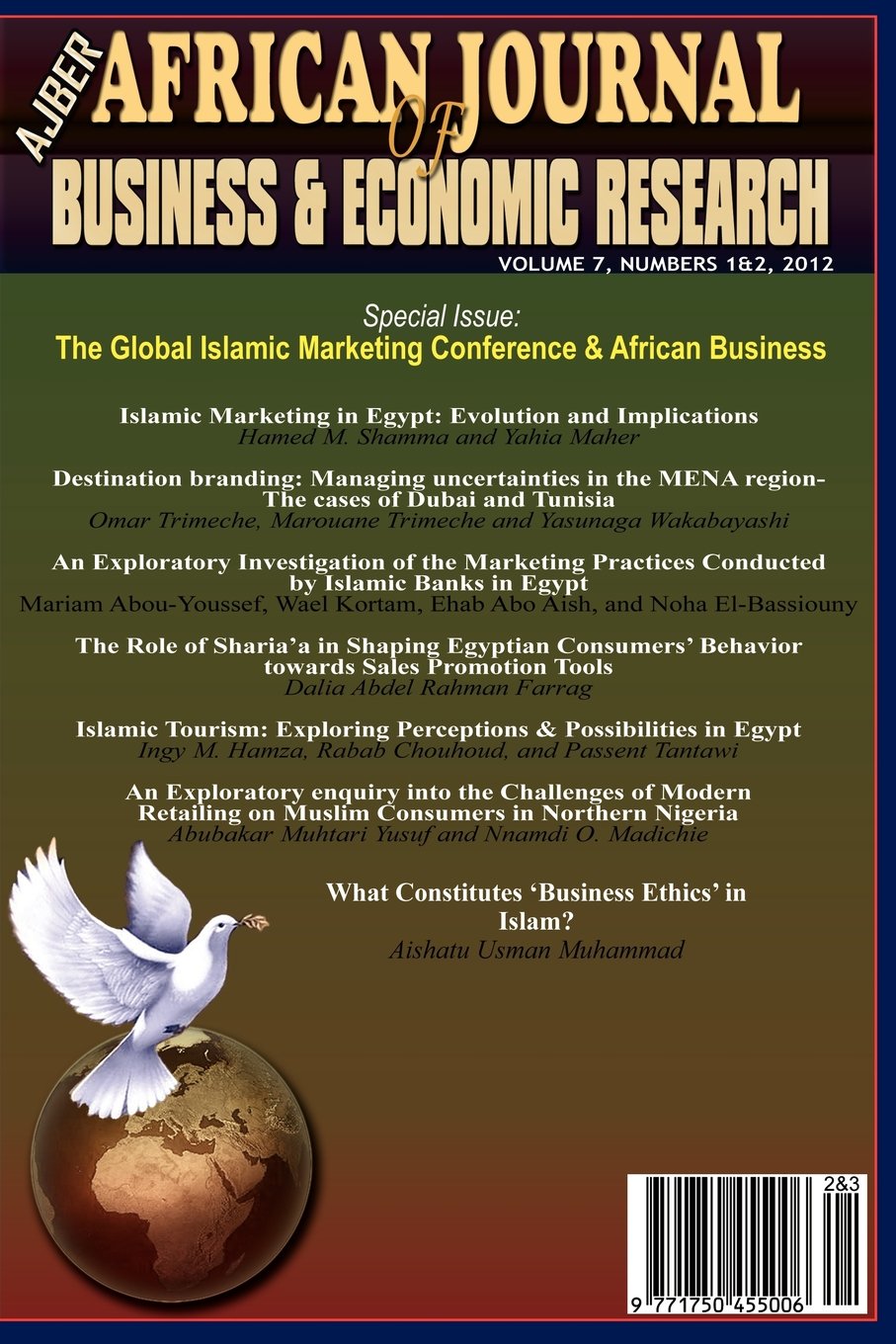 African Journal of Business and Economic Research Vol 7 No 1 2012 Books