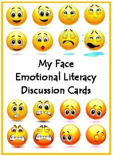 My Face Emotional Literacy Discussion Cards Study Guides