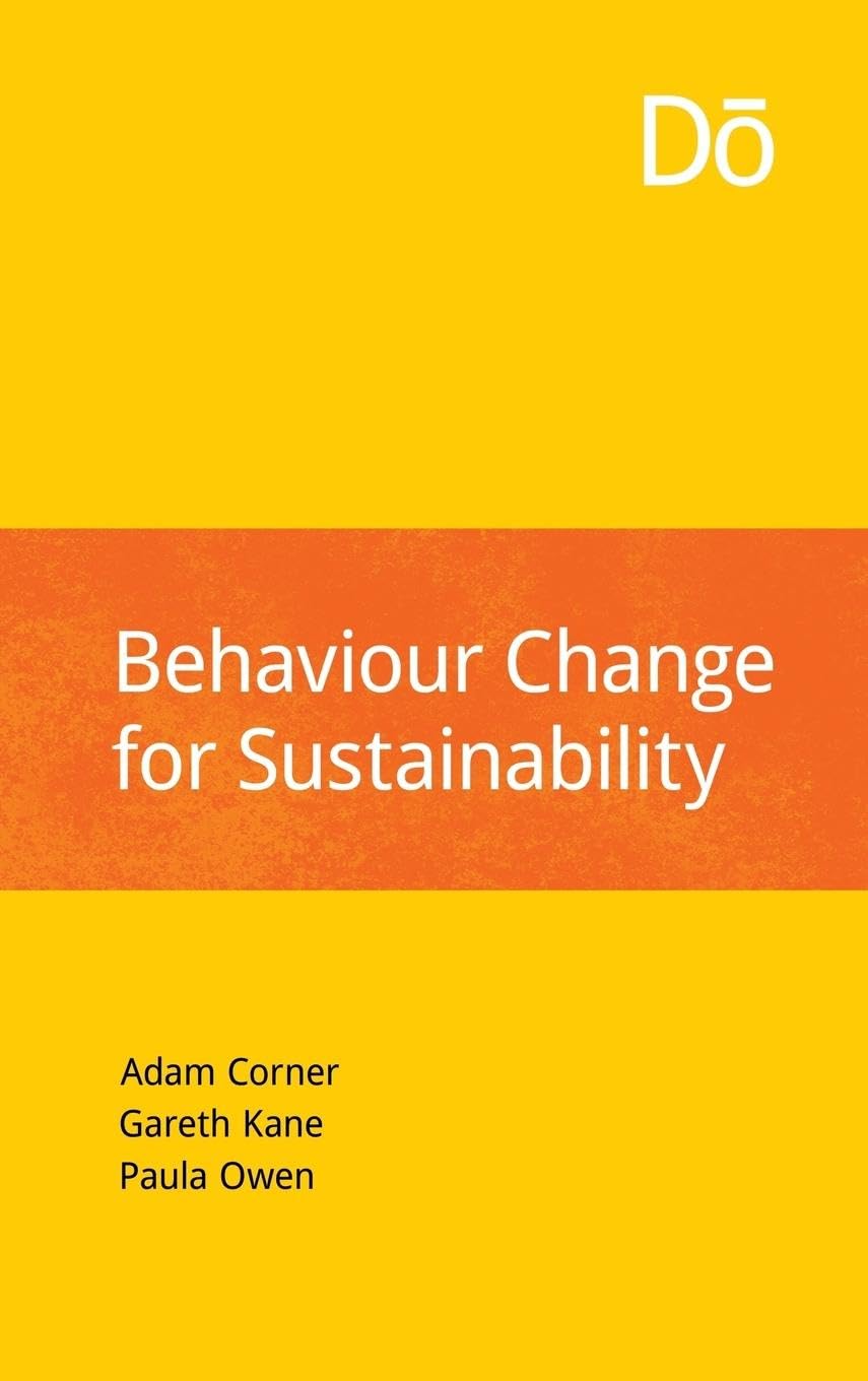 Behaviour Change for Sustainability Business, Finance & Career