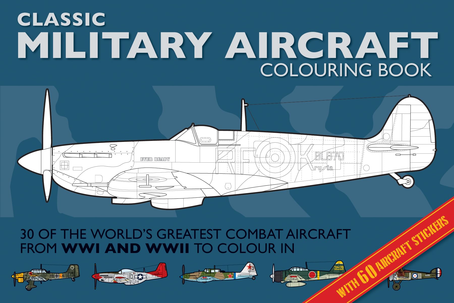 Military Aircraft Colouring Book: Classic Colouring Books: World's Greatest Combat Aircraft to Colour In book