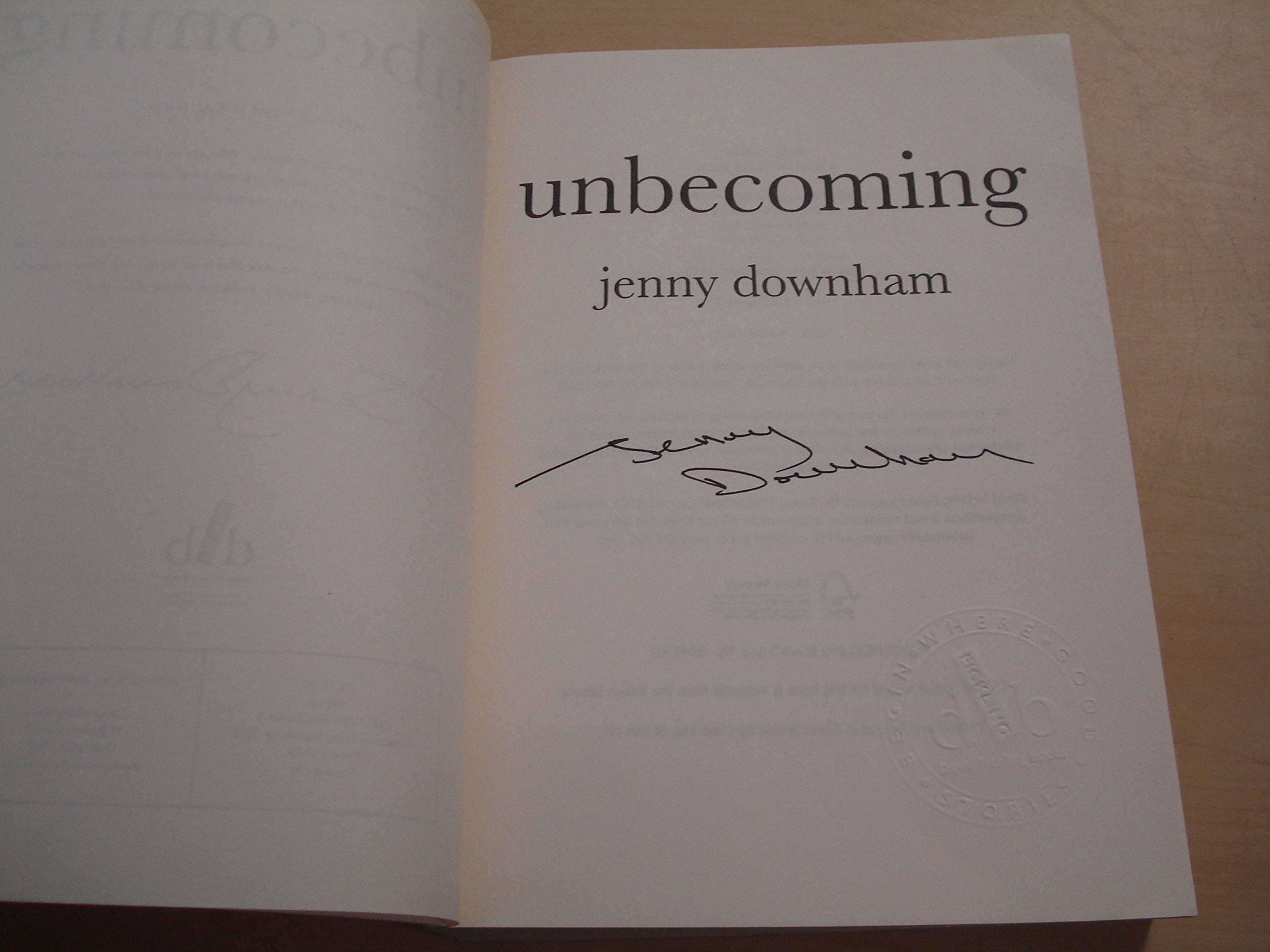 Unbecoming Fiction