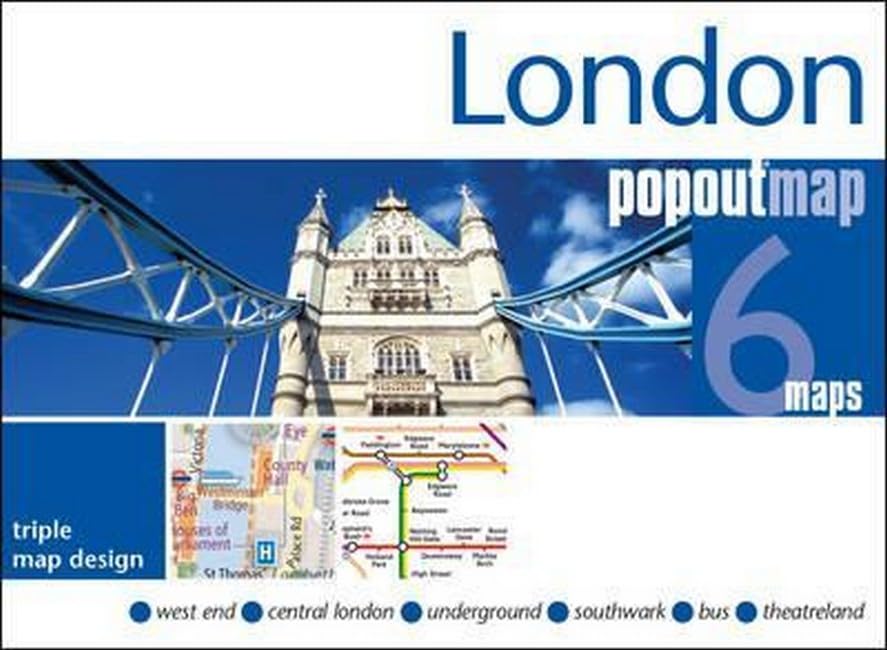 London: PopOut Maps: 3 PopOut maps in one handy, pocket-size format Leisure, Home & Garden