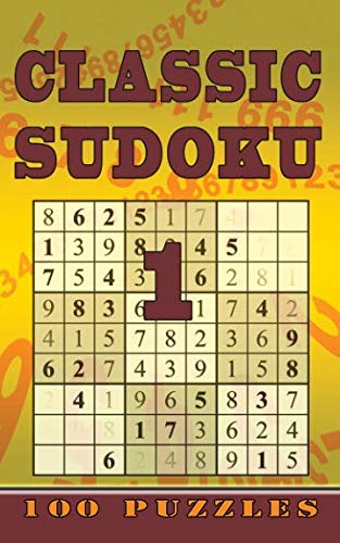 Classic Sudoku 1: 100 Puzzles, Level 3 (Medium), Pocket / Travel / Holiday Edition Leisure & Fun