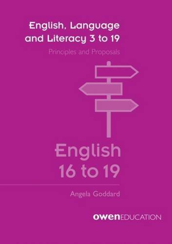 English, Language and Literacy 3 to 19: English 16 to 19 Learning & Reference