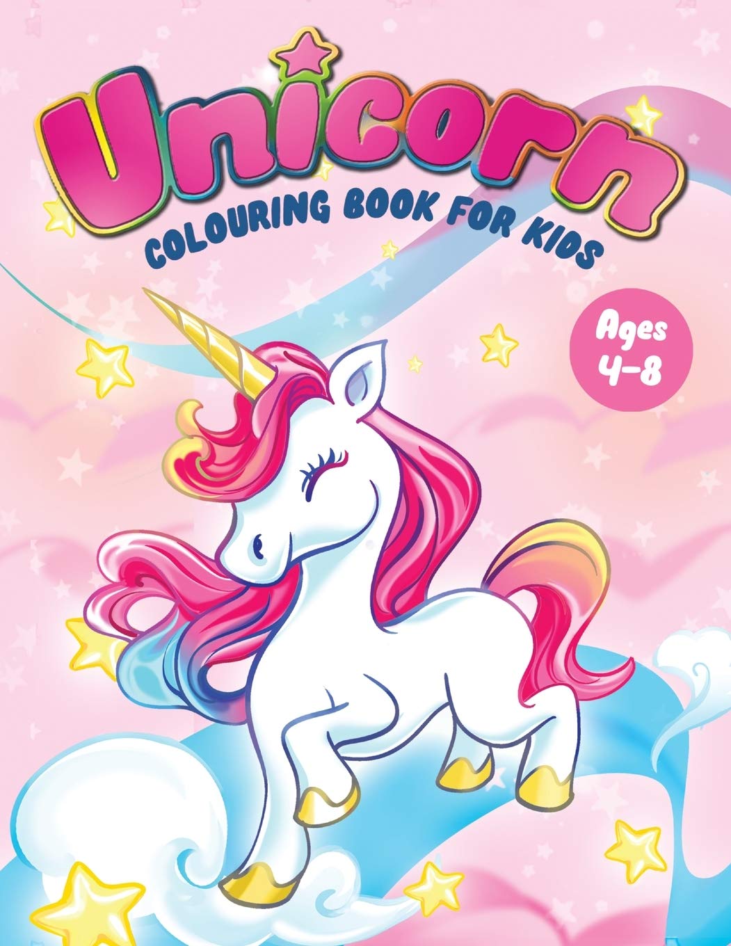 Unicorn Colouring Book for Kids Ages 4-8 Tiptoi & Games